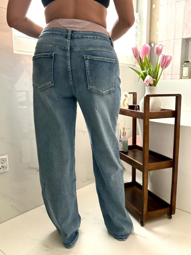 Jeansy Booty jasny denim M-4XL