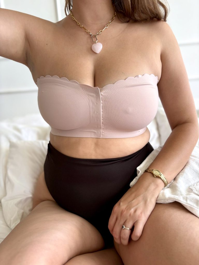 Top Bandeau Cute zapinany z przodu